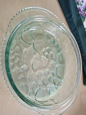libbey Orchard Fruit Green Glass Baking - Clear Green Elegant Design